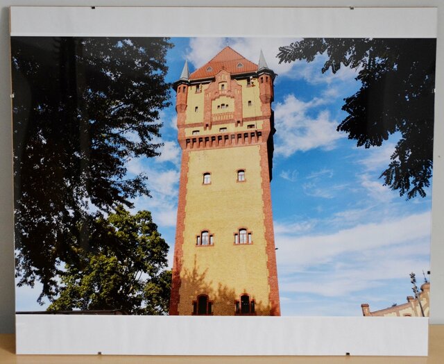 Zdjęcie w antyramie (wym. 60x50cm): Wieża Ciśnień w Kościanie, Autor: Jacek Olejniczak