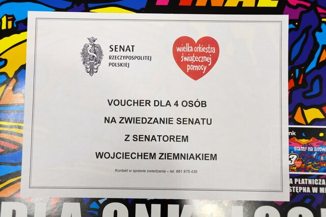 Voucher dla 4 osób na zwiedzanie senatu z senatorem RP Wojciechem Ziemniakiem