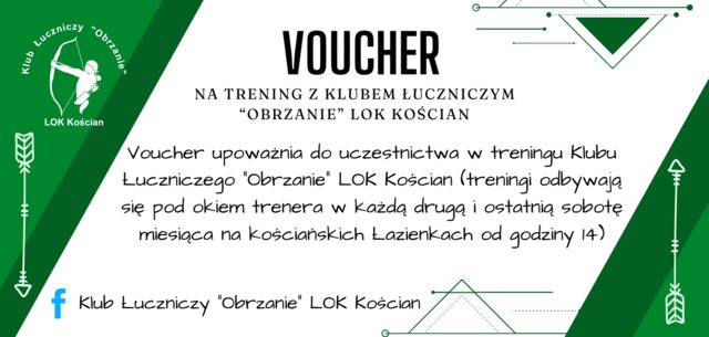 Voucher na trening z Klubem Łuczniczym ,,Obrzanie'' LOK Kościan