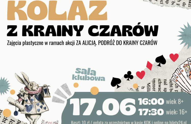 Kolaż z Krainy Czarów - warsztaty