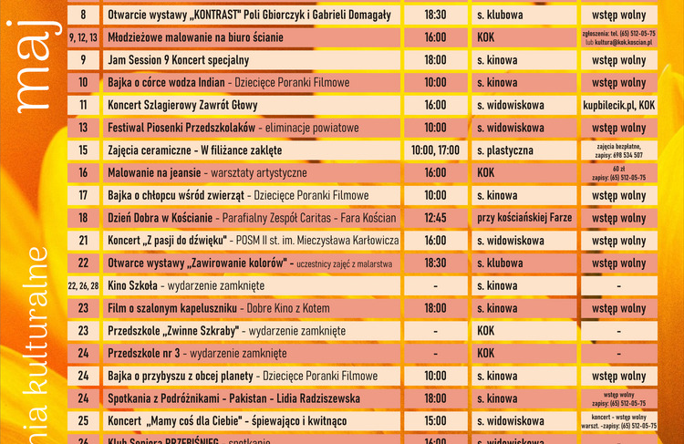 Karta kultury - maj