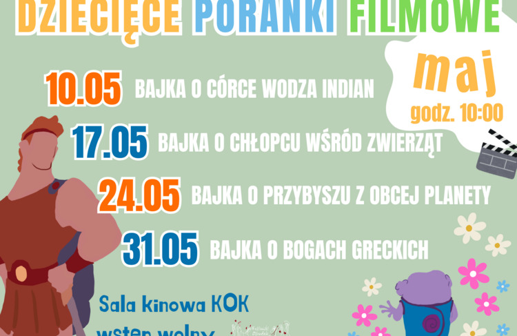 Dziecięce Poranki Filmowe - MAJ