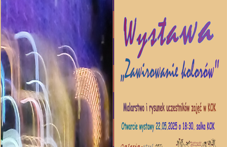 Wystawa ,,Zawirowanie kolorów"